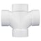 Charlotte Pipe And Foundry Charlotte Pipe Schedule 40 3 in. Hub X 3 in. D Hub PVC Double Sanitary Tee 1 pk PVC004281000 - alternate 2